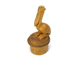 Artist Signed Hand Carved Pelican on a Wood Piling Vintage - Attic and Barn Treasures