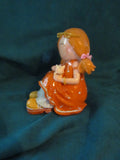 Vintage Hippie Girl Plastic Resin Coin Bank - Attic and Barn Treasures