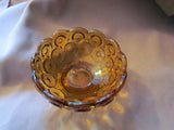 Moon & Stars Amber Gold Compote Vintage - Attic and Barn Treasures