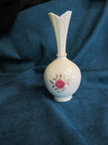 Vintage Lenox Bud Vase with Pink Rose Design - Attic and Barn Treasures