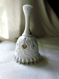 Stunning Vintage Fenton Silver Crest Hand Painted and Signed Bell - Attic and Barn Treasures