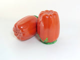 Vintage Occupied Japan Large Red Tulip Salt and Pepper Shaker - Attic and Barn Treasures