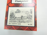 Vintage Train Building Campbell HO Scale Country Barn #382 - Attic and Barn Treasures