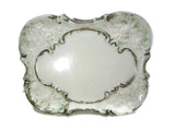 Vintage Opaque White and Gilt Vanity Dresser Tray Milk Glass - Attic and Barn Treasures