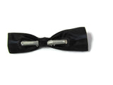 Vintage 1950s Brown Stripe and Black Bow Ties - set of 2 - Attic and Barn Treasures