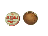 Vintage Kendall Motor Oil Screw on Lids RARE - Attic and Barn Treasures