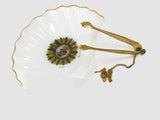 Vintage Georges Briard Regalia Dish With Attached Tongs - Attic and Barn Treasures