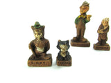 1940 Disney WDP Figurines Geppetto Lampwick Figaro Giddy - Attic and Barn Treasures