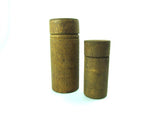 Antique Small Round Wood Sewing Needle Containers with Lids - Attic and Barn Treasures