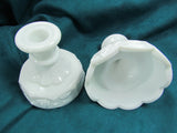 Vintage Westmoreland Milk Glass Candle Holder Pair - Attic and Barn Treasures