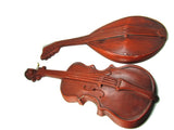 Cast Aluminum Violin Mandolin Combo Vintage - Attic and Barn Treasures