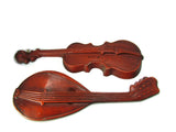 Cast Aluminum Violin Mandolin Combo Vintage - Attic and Barn Treasures