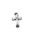 Vintage Peter Stone Silver Amethyst and Marcasite Cross Pendant Charm - Attic and Barn Treasures