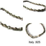 Rare and Unusual Vintage Silver Herringbone and Box Double Chain Bracelet - Attic and Barn Treasures