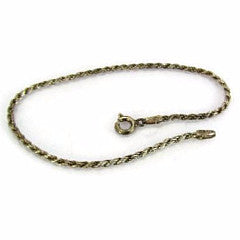Vintage Italian Silver Rope Layering Bracelet - Attic and Barn Treasures