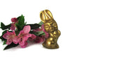 Vintage Brass I Love You Bunny Paperweight - Attic and Barn Treasures