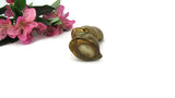 Vintage Brass I Love You Bunny Paperweight - Attic and Barn Treasures