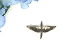 Vintage WWII Sterling Silver Crown Trifari Propeller and Wings Sweetheart Brooch - Attic and Barn Treasures