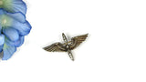 Vintage WWII Sterling Silver Crown Trifari Propeller and Wings Sweetheart Brooch - Attic and Barn Treasures