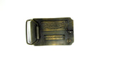 Clermont Steamboat Solid Brass Belt Buckle Vintage - Attic and Barn Treasures