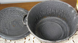 Graniteware Stock Pot With Lid Vintage - Attic and Barn Treasures
