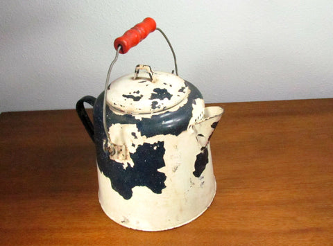 Antique Campfire Coffee Pot Kettle Cowboy Camping