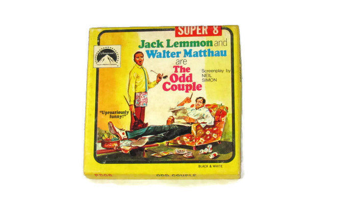 Original Odd Couple Movie Lemmon Matthau Super 8 Reel Film Vintage - Attic and Barn Treasures