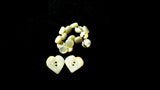 Mother Of Pearl Antique Buttons Heart and Round - Attic and Barn Treasures