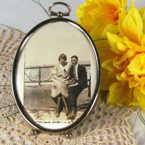 1920s Niagara Falls Honeymoon Photo Vintage Couple - Attic and Barn Treasures