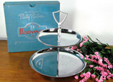 Vintage Kromex Two Tier Tray Party Partner Tidbit Snack Tray - Attic and Barn Treasures