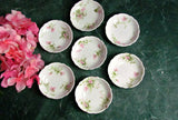 Antique Theodore Haviland Limoges France Pink Floral Spray Butter Pats Salt Dips - Attic and Barn Treasures