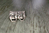 Vintage Comedy Tragedy Theatre Drama Mask Brooch Sterling Silver - Attic and Barn Treasures