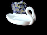 Vintage Translucent Milk Glass Swan Console Dish - Attic and Barn Treasures