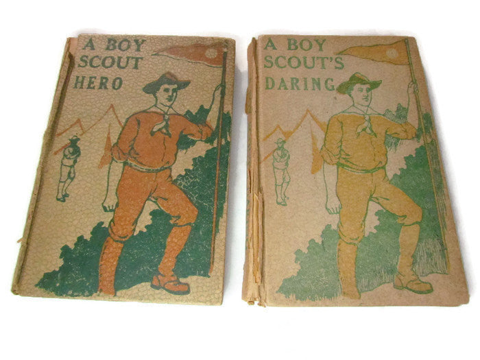 Set of Two Vintage Early Boy Scout Fiction Books by Edward Griggs - Attic and Barn Treasures