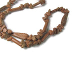 Vintage Red Clay Pottery Bead Strand - Attic and Barn Treasures