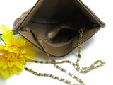 Vintage Genuine Snakeskin Purse with Chain Strap by Mello - Nary New York - Attic and Barn Treasures