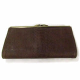 Vintage Lady Buxton Wallet Clutch Python Cowhide Leather - Attic and Barn Treasures