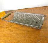 Vintage Large Metal Grater with Wood Handle - Attic and Barn Treasures