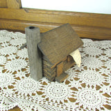 Vintage Handcrafted Miniature Log Cabin Music Box plays my old Kentucky home - Attic and Barn Treasures