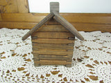 Vintage Handcrafted Miniature Log Cabin Music Box plays my old Kentucky home - Attic and Barn Treasures