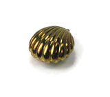 Vintage Ladies Tape Measure Gold Tone Scallop Shell - Attic and Barn Treasures