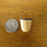 Miniature Woven Vintage Basket with Handle - Attic and Barn Treasures