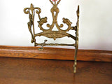 Vintage Ornate Brass Wall Mount Bell Chime Holder - Attic and Barn Treasures