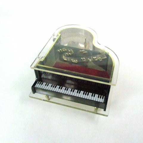 Vintage Grand Piano Music Box Plays You Light Up My Life - Attic and Barn Treasures