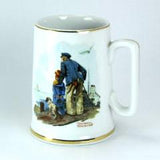 Norman Rockwell Looking Out To Sea 1985 Vintage Mug - Attic and Barn Treasures