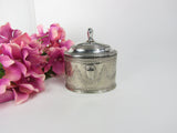 Vintage Silver Plate Ring Box with Hinged Lid - Attic and Barn Treasures