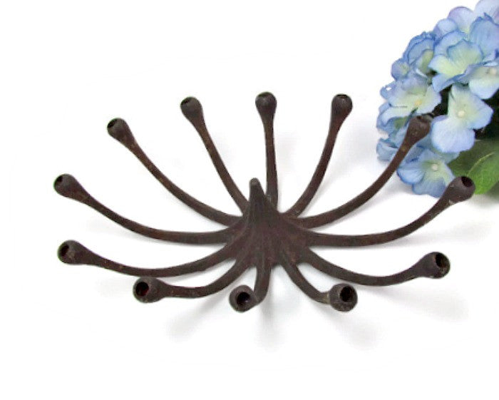 Vintage Cast Iron Candle Holder Spider for Slim Candles - Attic and Barn Treasures