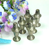 Antique Sterling Silver Lighthouse Style Salt Shakers Set of 6 - Attic and Barn Treasures