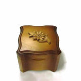 Vintage Swiss Made Wood Music Box with Edelweiss Flower - Attic and Barn Treasures