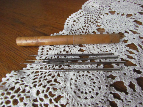 Clothing Antique Wooden Handicraft Crochet Hook, For Home, Size: 7